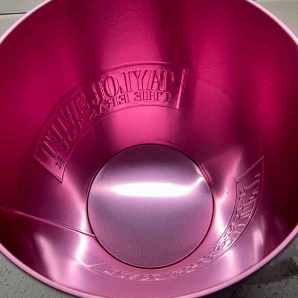 *RARE* METALLIC HOT Pink AMC Taylor Swift Eras Tour Film Collectible Popcorn Tin - Picture 3 of 4